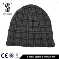 Men winter fashionable checked knotted hat